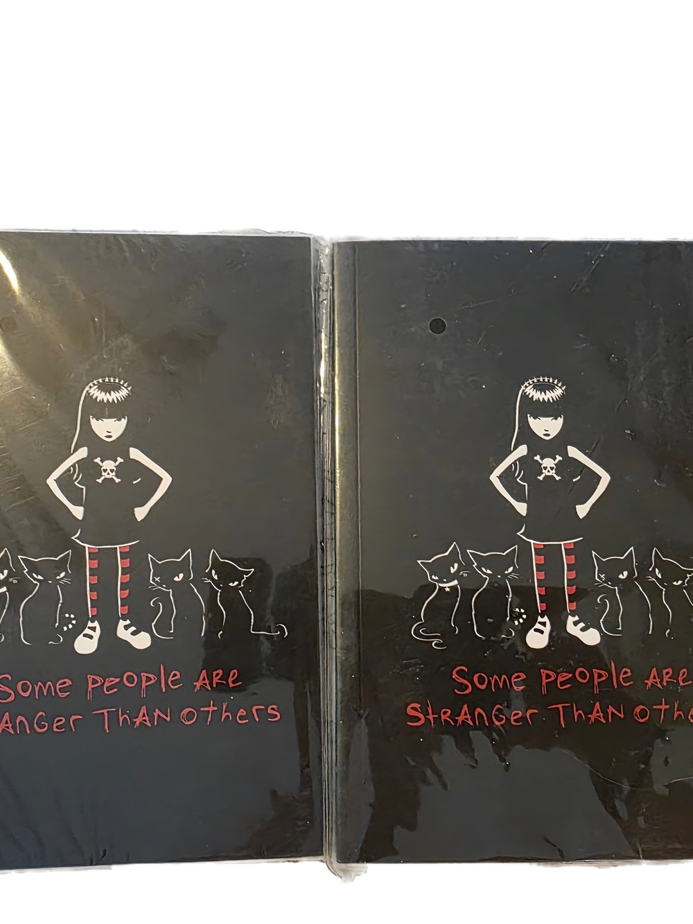 2-NWT Dolls Kill x Emily the Strange black journal notebook